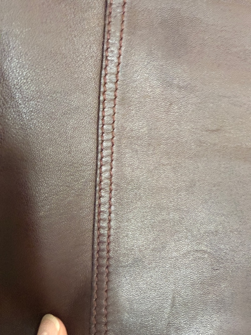 Diesel Vintage Chocolate Soft Leather Wrap Mini Skirt with Button Accent - Picture 13 of 17